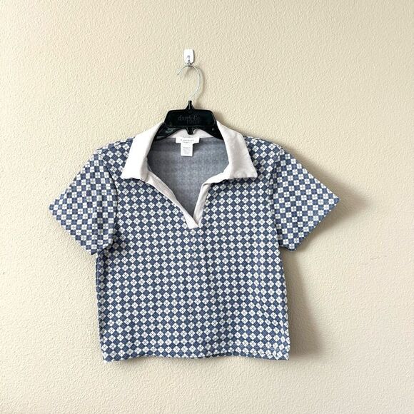 Kirious Los Angeles Academia Argyle Crop Top - Picture 1 of 6